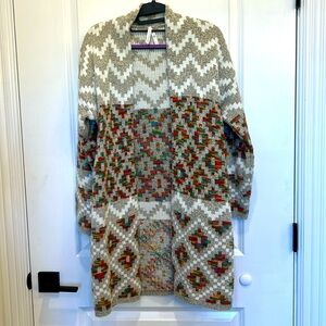 Aztec Print Duster Size Small